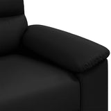 Fauteuil noir 60 cm similicuir