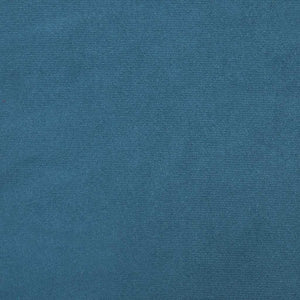 Canapé 2 places avec méridienne en L bleu 125 cm velours