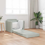 Canapé-lit avec coussin Gris clair 74 x 77 x 81 cm Velours