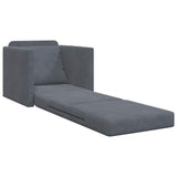 Canapé-lit avec coussin Gris foncé 74 x 77 x 81 cm Velours