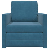 Canapé-lit avec coussin Bleu 74 x 77 x 81 cm Velours