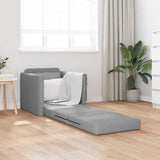 Canapé-lit avec coussin Gris clair 74 x 77 x 81 cm tissu