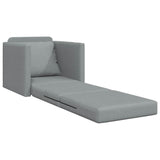 Canapé-lit avec coussin Gris clair 74 x 77 x 81 cm tissu