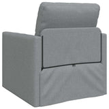 Canapé-lit avec coussin Gris clair 74 x 77 x 81 cm tissu