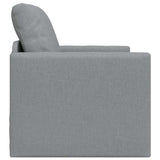 Canapé-lit avec coussin Gris clair 74 x 77 x 81 cm tissu