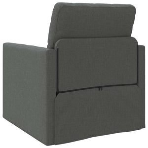 Canapé-lit avec coussin Gris foncé 74 x 77 x 81 cm tissu