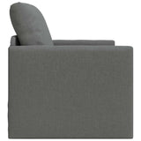 Canapé-lit avec coussin Gris foncé 74 x 77 x 81 cm tissu