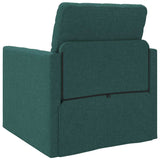 Canapé-lit avec coussin Vert foncé 74 x 77 x 81 cm tissu