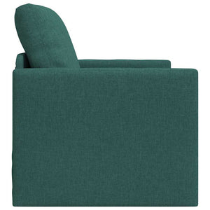 Canapé-lit avec coussin Vert foncé 74 x 77 x 81 cm tissu