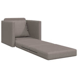 Canapé-lit avec coussin Taupe 74 x 77 x 81 cm tissu