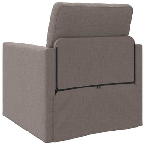 Canapé-lit avec coussin Taupe 74 x 77 x 81 cm tissu