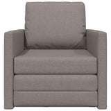 Canapé-lit avec coussin Taupe 74 x 77 x 81 cm tissu