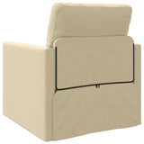 Canapé-lit avec coussin Crème 74 x 77 x 81 cm tissu