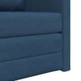 Canapé-lit avec coussin Bleu 74 x 77 x 81 cm tissu