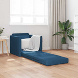 Canapé-lit avec coussin Bleu 74 x 77 x 81 cm tissu