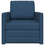Canapé-lit avec coussin Bleu 74 x 77 x 81 cm tissu