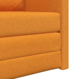 Canapé-lit avec coussin Jaune foncé 74 x 77 x 81 cm tissu