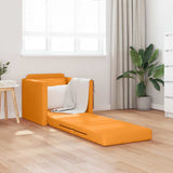 Canapé-lit avec coussin Jaune foncé 74 x 77 x 81 cm tissu