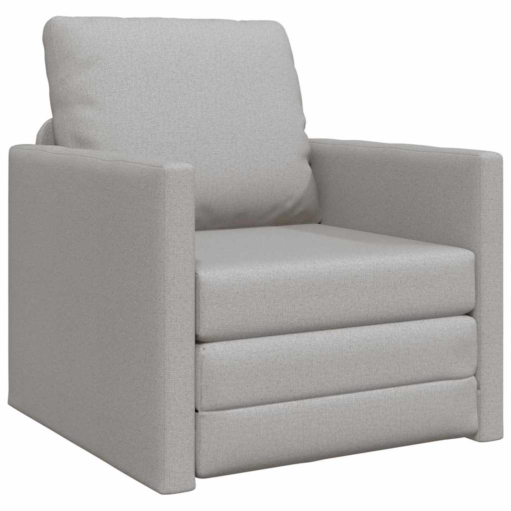 Canapé-lit avec coussin Gris nuage 74 x 77 x 81 cm tissu