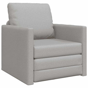 Canapé-lit avec coussin Gris nuage 74 x 77 x 81 cm tissu
