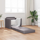 Sofa Lit de Sol avec coussin Gris 74 x 77 x 81 cm Faux cuir