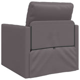 Sofa Lit de Sol avec coussin Gris 74 x 77 x 81 cm Faux cuir