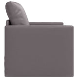 Sofa Lit de Sol avec coussin Gris 74 x 77 x 81 cm Faux cuir