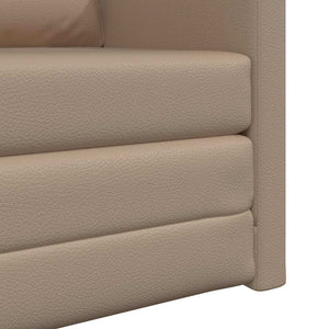 Sofa Lit de Sol Cappuccino 74 x 77 x 81 cm Faux cuir