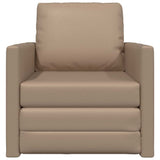 Sofa Lit de Sol Cappuccino 74 x 77 x 81 cm Faux cuir