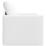 Sofa Lit de Sol avec coussin Blanc 74 x 77 x 81 cm Faux cuir