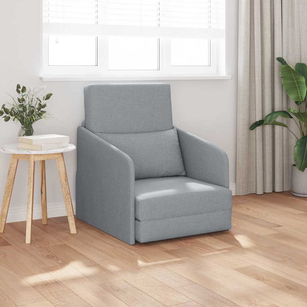 Canapé-Lit Gris clair 65 x 80 x 83 cm tissu
