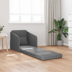 Canapé-Lit Gris foncé 65 x 80 x 83 cm tissu