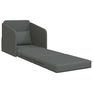 Canapé-Lit Gris foncé 65 x 80 x 83 cm tissu