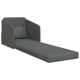Canapé-Lit Gris foncé 65 x 80 x 83 cm tissu