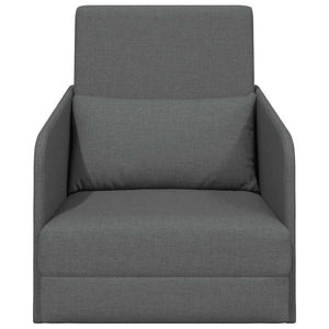 Canapé-Lit Gris foncé 65 x 80 x 83 cm tissu