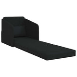Canapé-Lit Noir 65 x 80 x 83 cm tissu