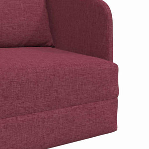 Canapé-Lit Rouge bordeaux 65 x 80 x 83 cm tissu