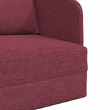 Canapé-Lit Rouge bordeaux 65 x 80 x 83 cm tissu