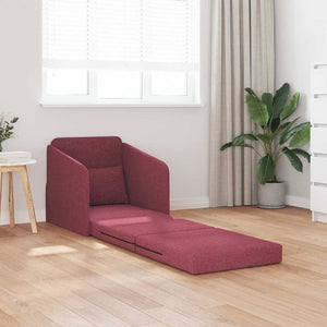 Canapé-Lit Rouge bordeaux 65 x 80 x 83 cm tissu