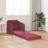 Canapé-Lit Rouge bordeaux 65 x 80 x 83 cm tissu