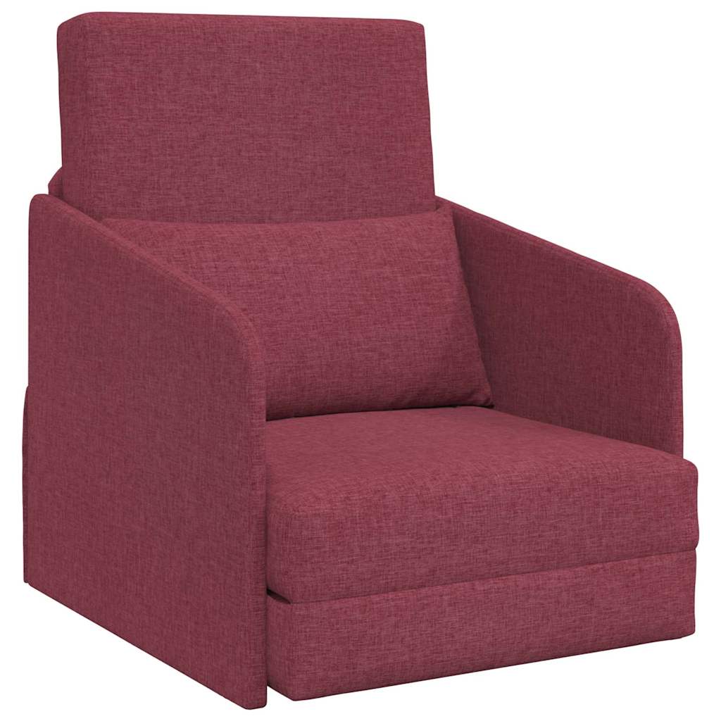Canapé-Lit Rouge bordeaux 65 x 80 x 83 cm tissu