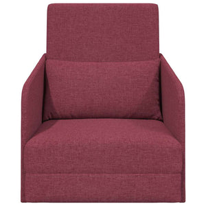 Canapé-Lit Rouge bordeaux 65 x 80 x 83 cm tissu