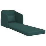 Canapé-Lit Vert foncé 65 x 80 x 83 cm tissu