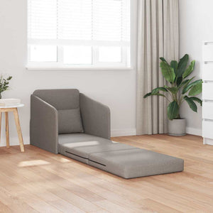 Canapé-Lit Taupe 65 x 80 x 83 cm tissu