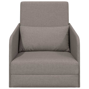 Canapé-Lit Taupe 65 x 80 x 83 cm tissu
