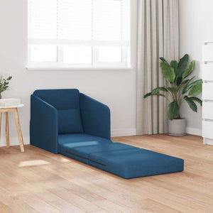 Canapé-Lit Bleu 65 x 80 x 83 cm tissu