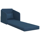 Canapé-Lit Bleu 65 x 80 x 83 cm tissu