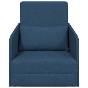 Canapé-Lit Bleu 65 x 80 x 83 cm tissu