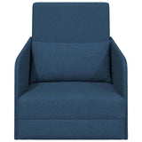 Canapé-Lit Bleu 65 x 80 x 83 cm tissu