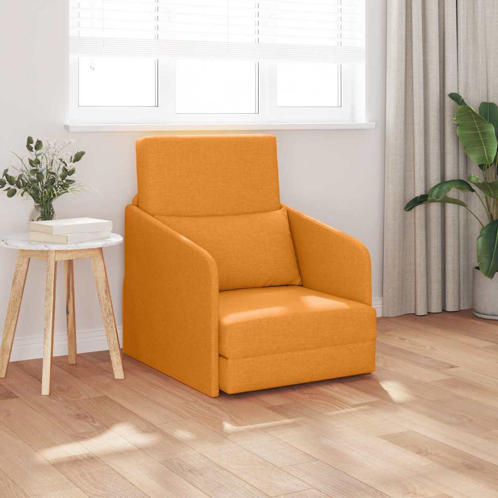 Canapé-Lit Jaune foncé 65 x 80 x 83 cm tissu